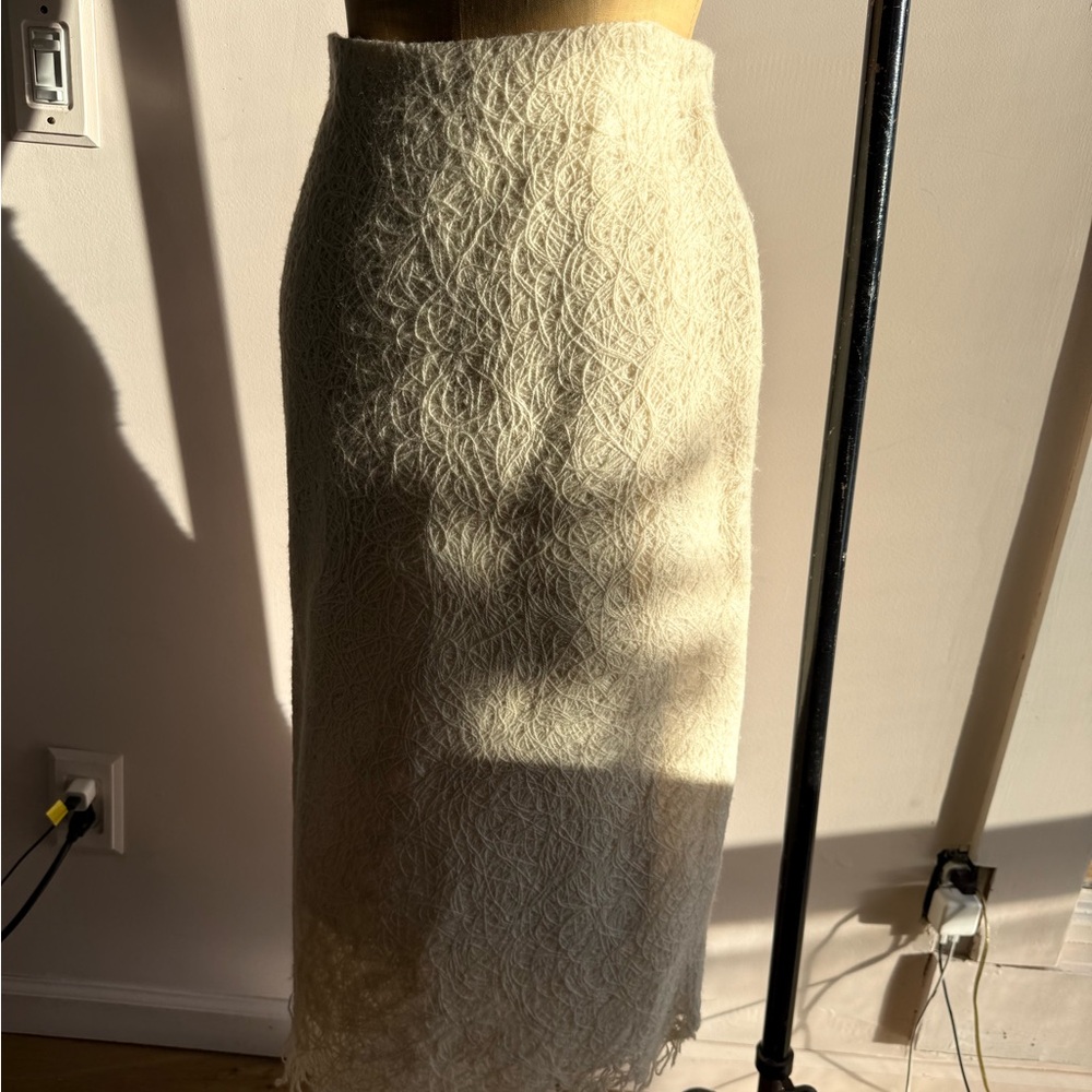 Banana Republic Cream Cloud Lace Skirt 4